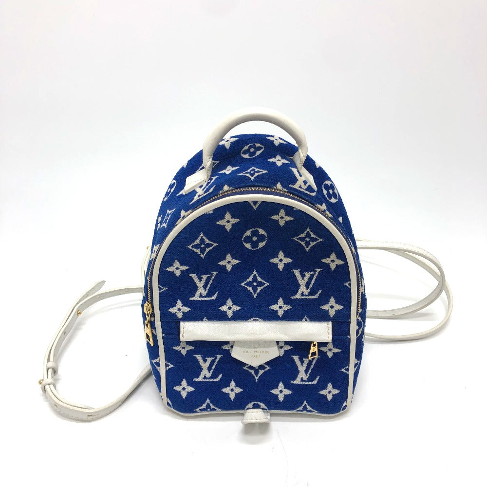 LOUIS VUITTON M46207 Monogram Jacquard Palm Springs Mini Backpack, Women's, Blue