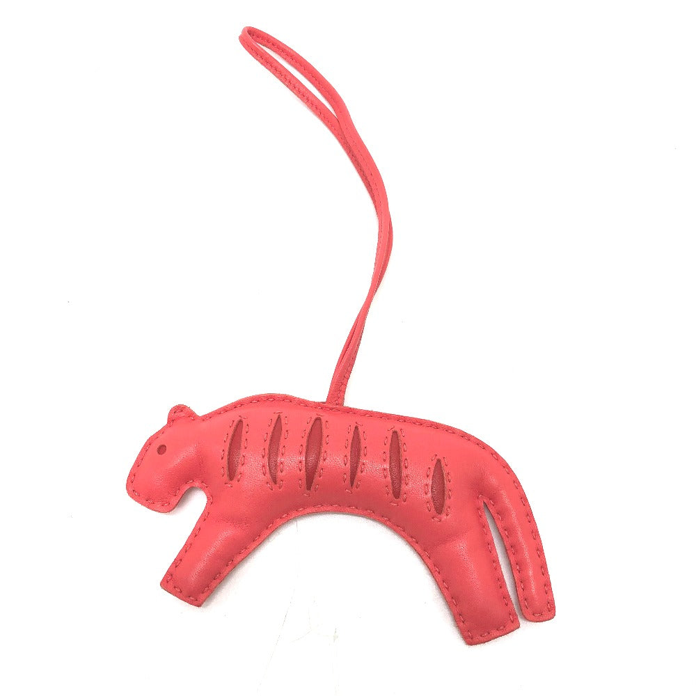HERMES Tiger Lulu Charm by Año Milo, Women's, Rose Mexico, Red