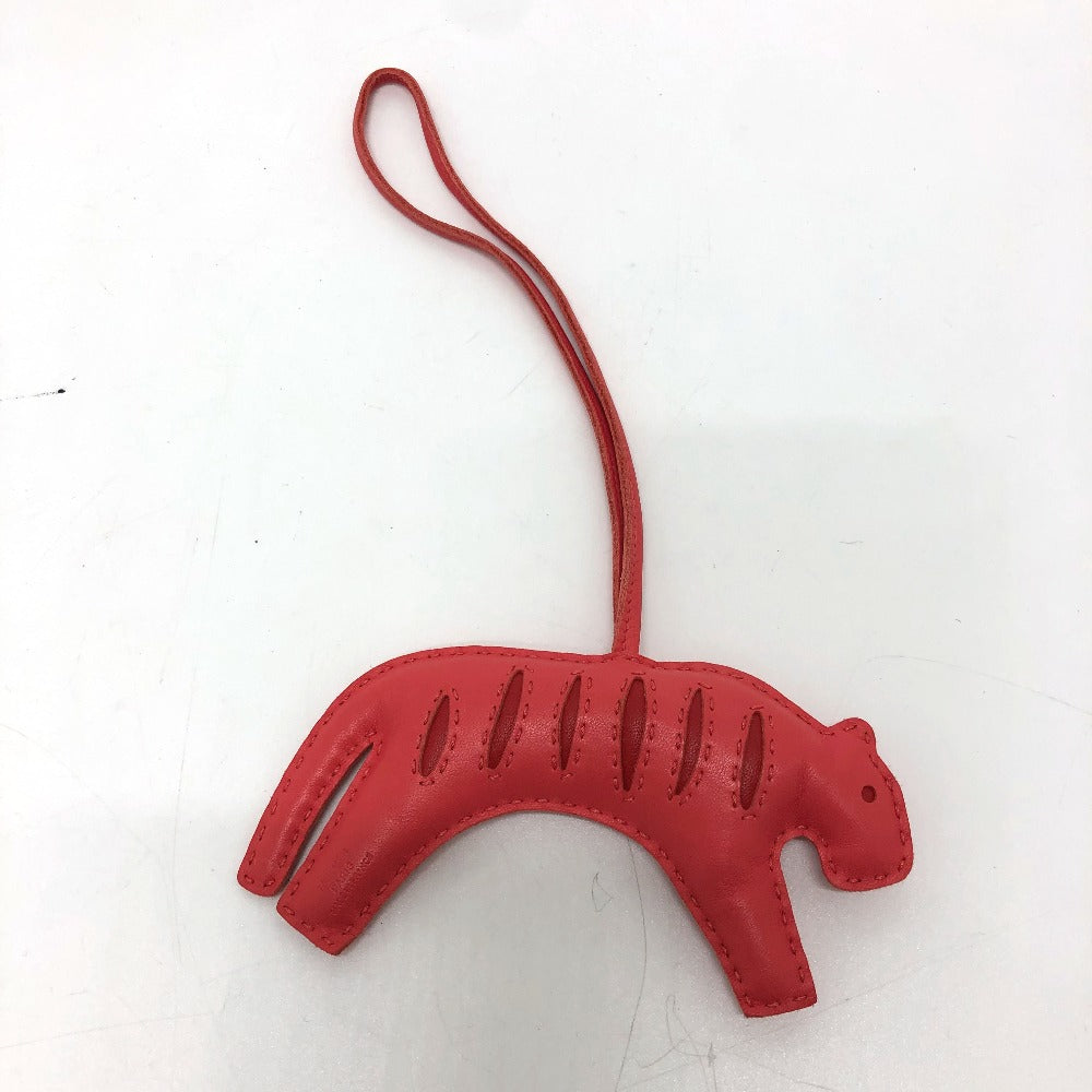 HERMES Tiger Lulu Charm by Año Milo, Women's, Rose Mexico, Red