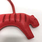 HERMES Tiger Lulu Charm by Año Milo, Women's, Rose Mexico, Red