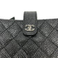 CHANEL CC Coco Mark Matelasse Coin Case/Coin Purse Pouch Leather Women's Black