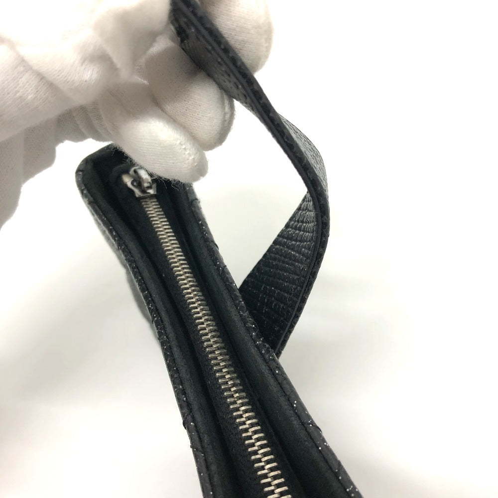 CHANEL CC Coco Mark Matelasse Coin Case/Coin Purse Pouch Leather Women's Black