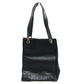CHANEL Triple Coco Square Shoulder Tote Bag in Caviar Leather, Black