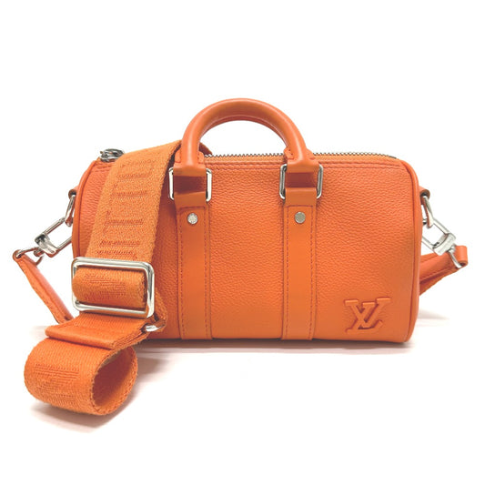 LOUIS VUITTON M81004 LVアエログラム キーポルXS カバン 2WAY 斜め掛け ショルダーバッグ レザー メンズ オレンジ