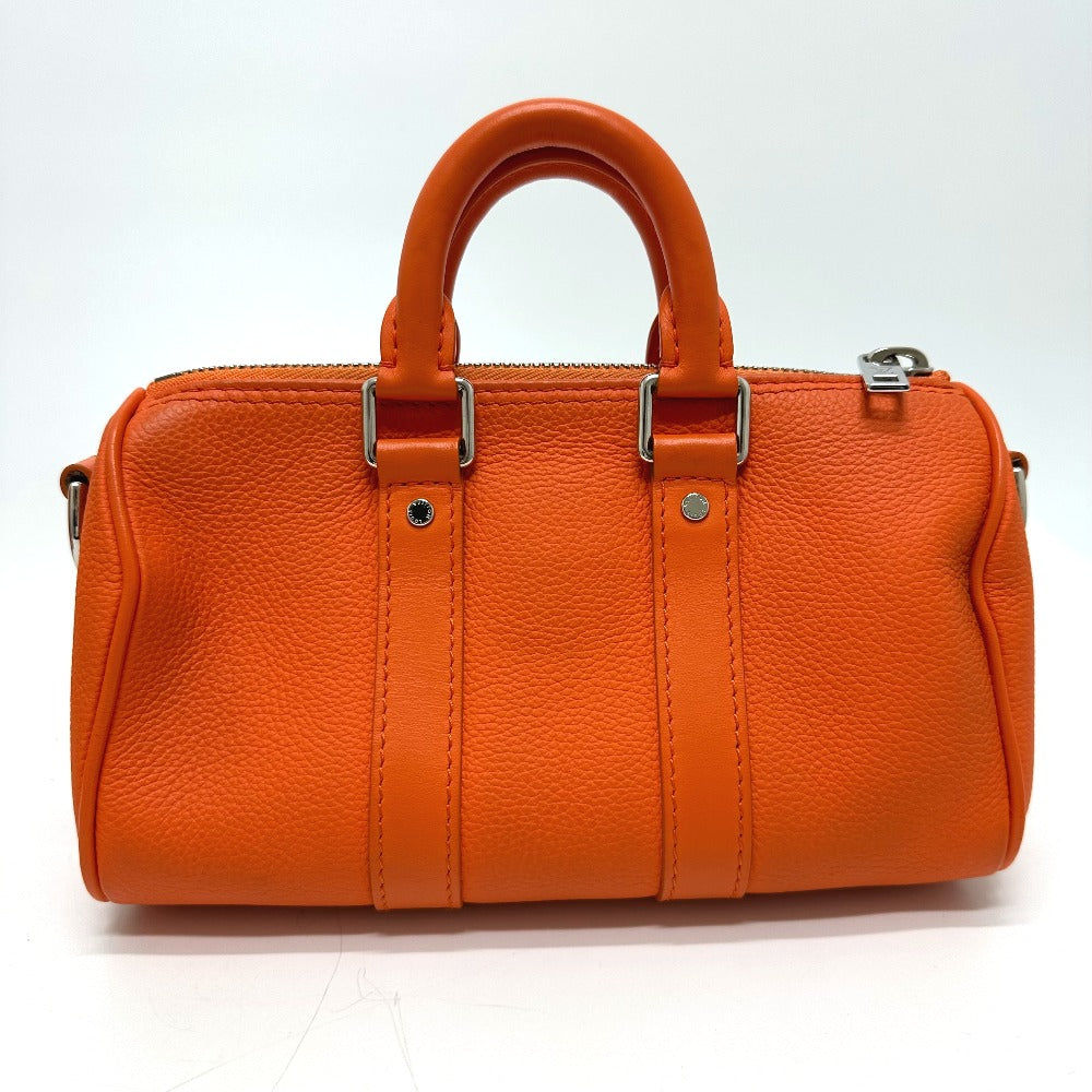 LOUIS VUITTON M81004 LV Aerogram Keepall XS 2-Way Crossbody Shoulder Bag in Orange Leather