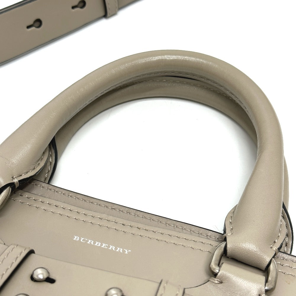 BURBERRY 4076673 ベルトバッグ ミディアム 2WAY カバン ハンドバッグ キャンバス/レザー レディース ベージュ