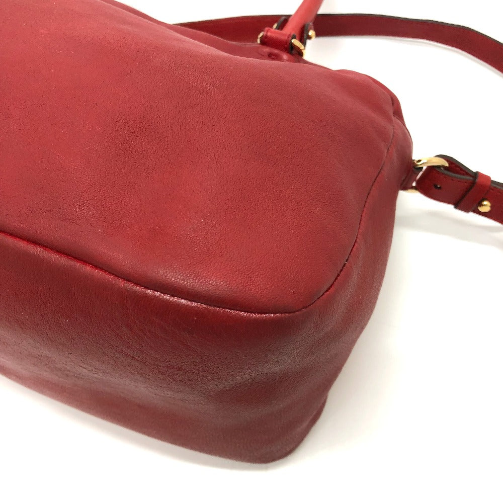 Salvatore Ferragamo DH-21C335 ヴァラ リボン/斜め掛け カバン 2WAY/カバン ハンドバッグ レザー レディース レッド