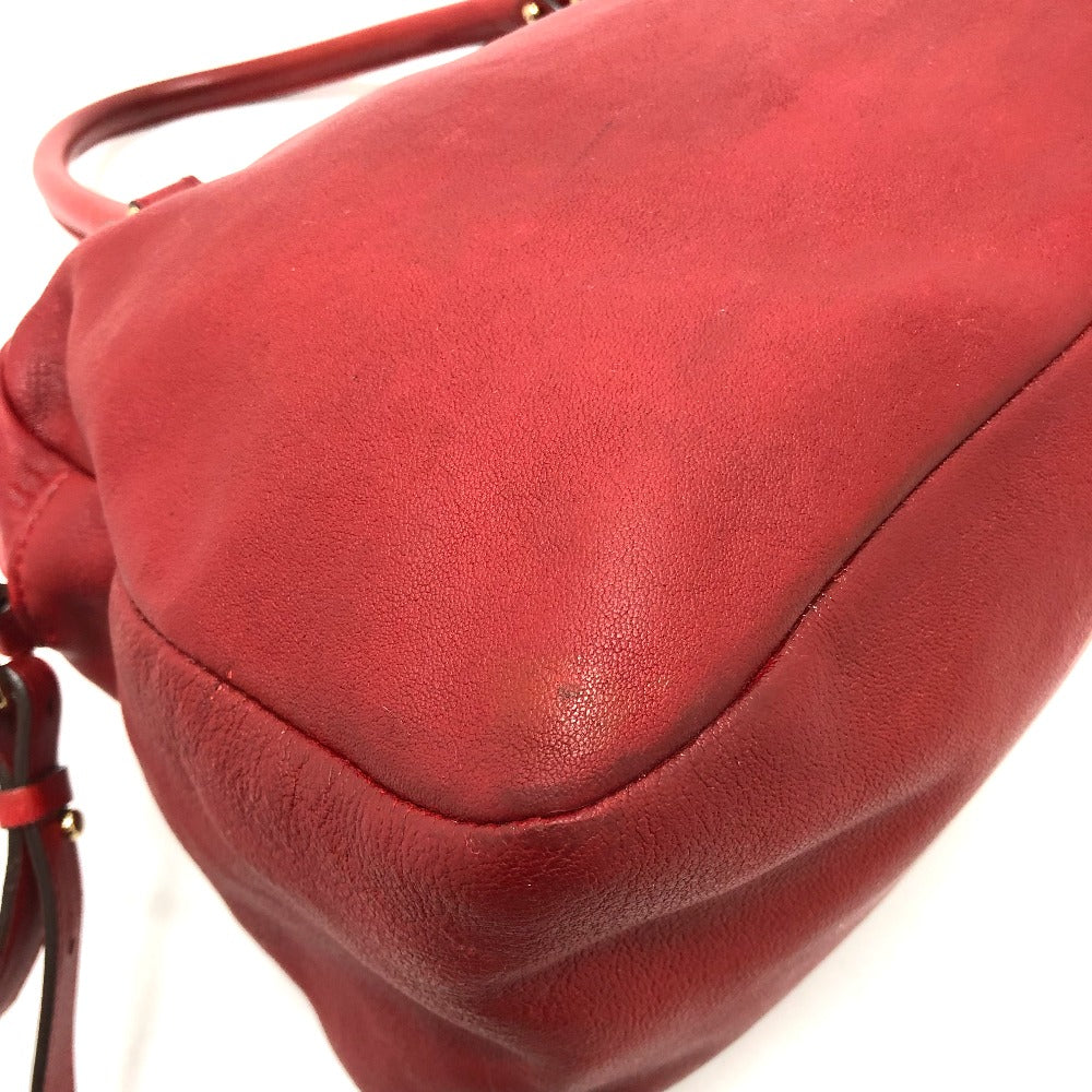 Salvatore Ferragamo DH-21C335 ヴァラ リボン/斜め掛け カバン 2WAY/カバン ハンドバッグ レザー レディース レッド