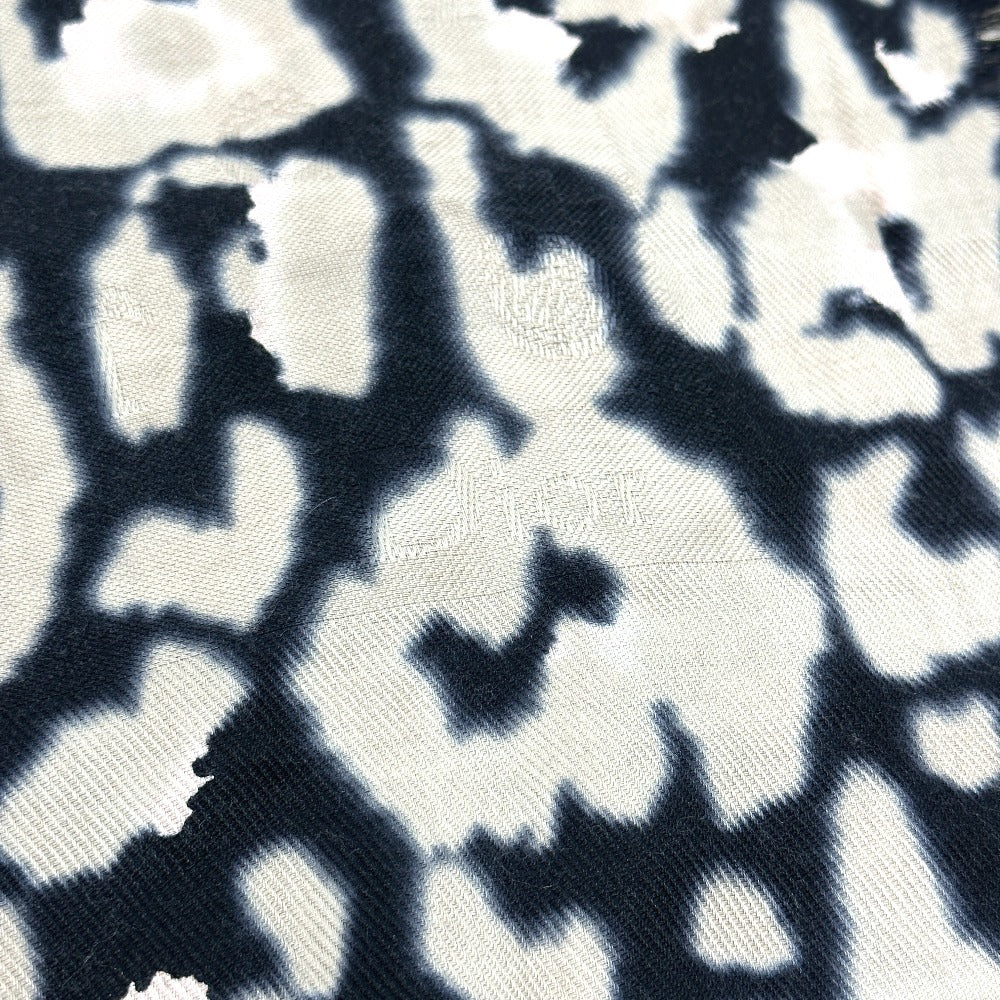 Dior 14SOD141 Leopard Print Large Shawl/Scarf, Silk, Women's, Beige