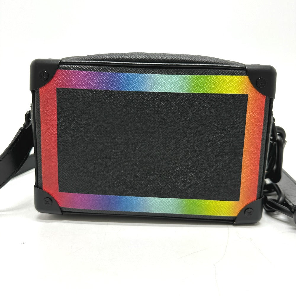 LOUIS VUITTON M30351 タイガ ミニソフトトランク ショルダーバッグ タイガレザー メンズ ブラック