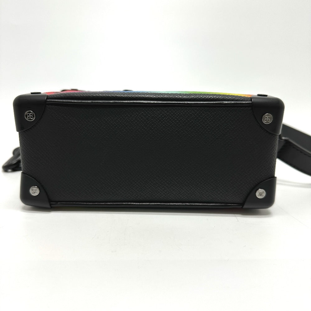 LOUIS VUITTON M30351 タイガ ミニソフトトランク ショルダーバッグ タイガレザー メンズ ブラック