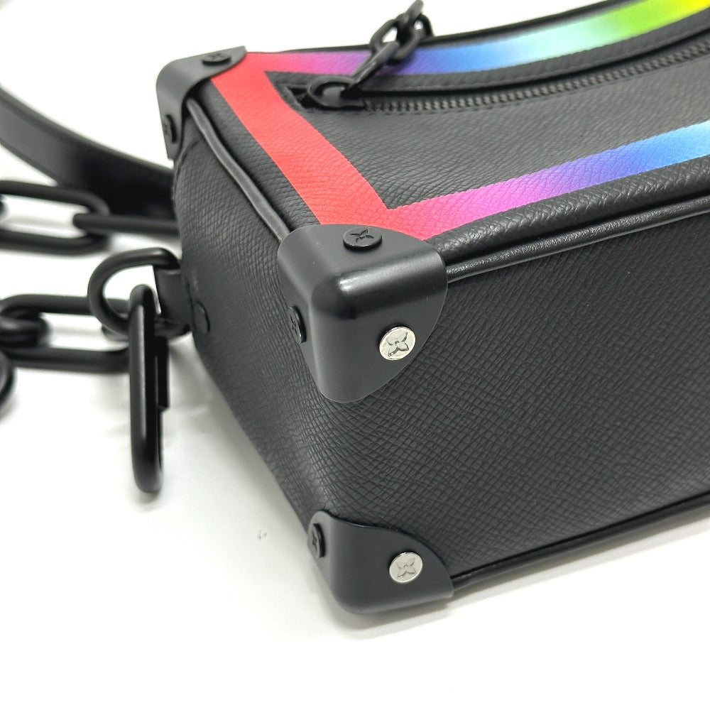 LOUIS VUITTON M30351 タイガ ミニソフトトランク ショルダーバッグ タイガレザー メンズ ブラック