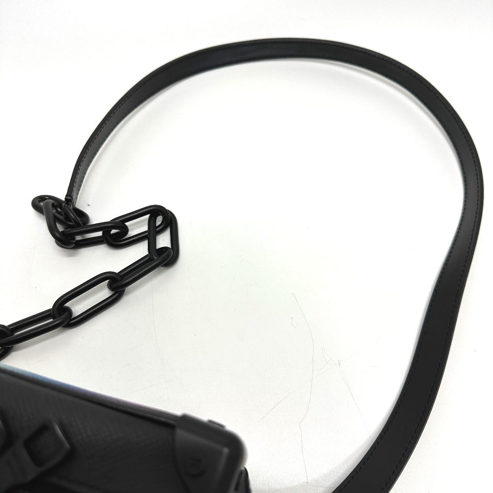 LOUIS VUITTON M30351 タイガ ミニソフトトランク ショルダーバッグ タイガレザー メンズ ブラック