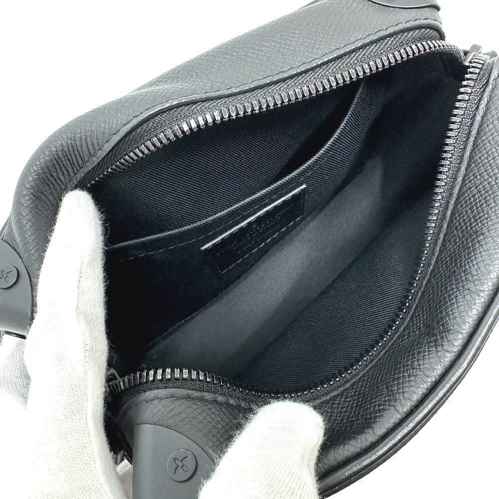 LOUIS VUITTON M30351 タイガ ミニソフトトランク ショルダーバッグ タイガレザー メンズ ブラック