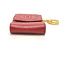 CHANEL CC Coco Mark Mini Pouch Cigarette Case in Caviar Leather, Red