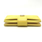 CHANEL AP1991 CC Coco Mark Classic Small Wallet, Card Case, Coin Case, Caviar Leather, Women's, Yellow