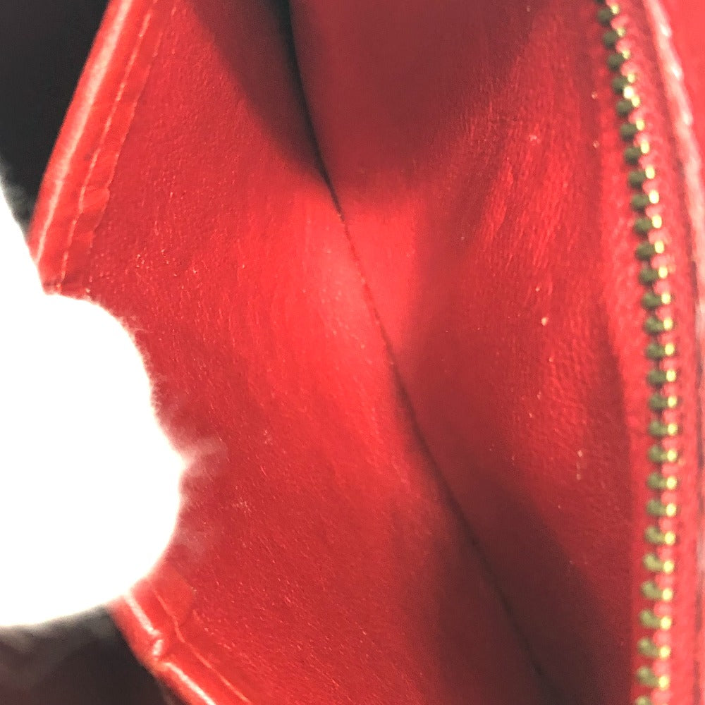 CELINE Mini Tote Bag Handbag Leather Women's Red