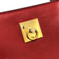 CELINE Mini Tote Bag Handbag Leather Women's Red