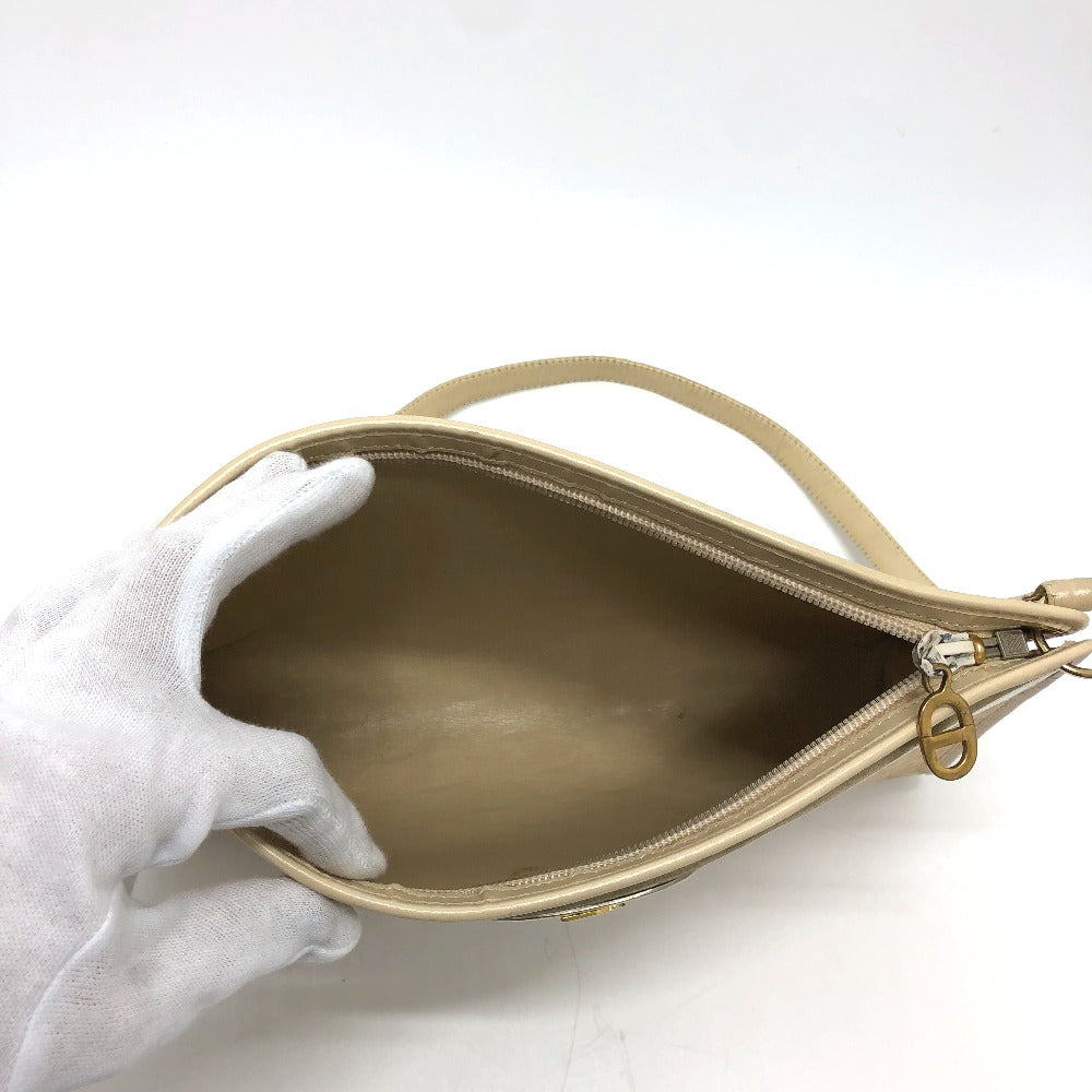 Dior Trotter Vintage Shoulder Bag, Canvas, Women's, Beige