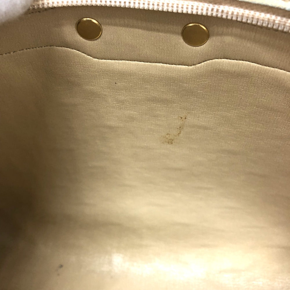 Dior Trotter Vintage Shoulder Bag, Canvas, Women's, Beige