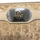 Dior Trotter Vintage Shoulder Bag, Canvas, Women's, Beige