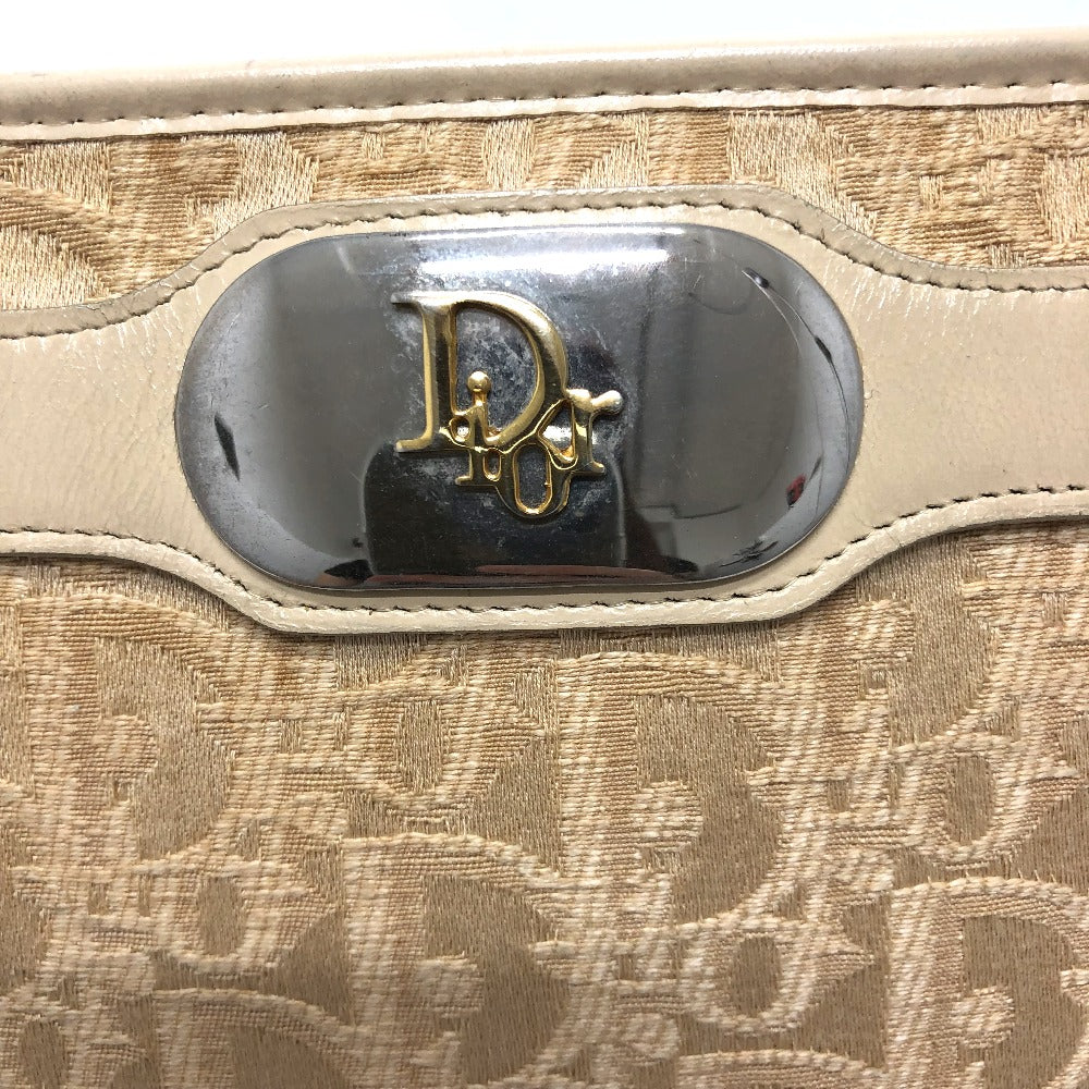 Dior Trotter Vintage Shoulder Bag, Canvas, Women's, Beige