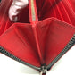 Christian Louboutin Panettone Spiked Studs Round Zip Long Wallet in Black Leather