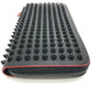 Christian Louboutin Panettone Spiked Studs Round Zip Long Wallet in Black Leather