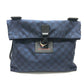 LOUIS VUITTON N41251 Damier Challenge Alizee Louis Vuitton Cup Shoulder Bag Nylon Men's Navy