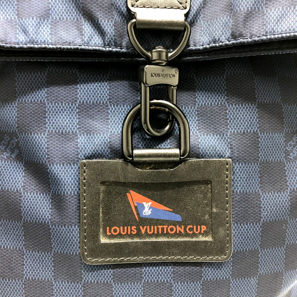 LOUIS VUITTON N41251 Damier Challenge Alizee Louis Vuitton Cup Shoulder Bag Nylon Men's Navy