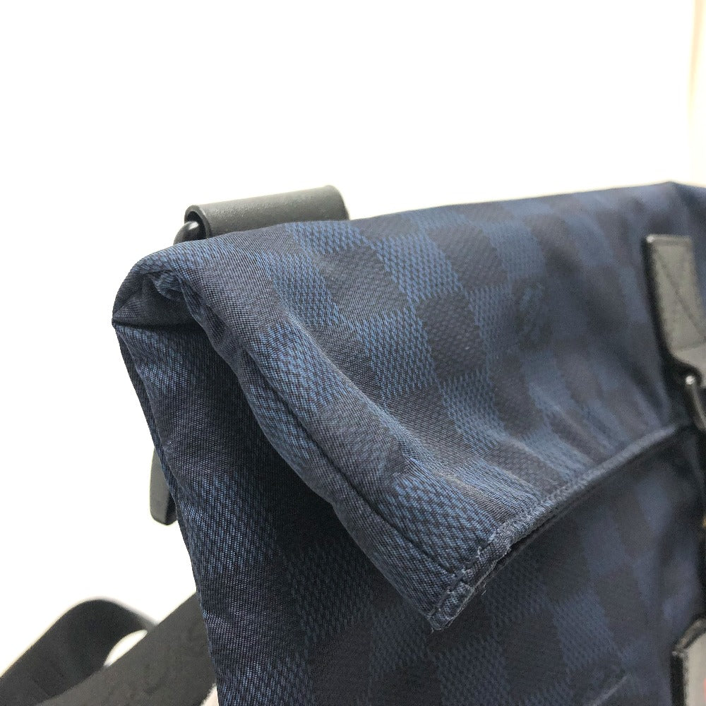 LOUIS VUITTON N41251 Damier Challenge Alizee Louis Vuitton Cup Shoulder Bag Nylon Men's Navy