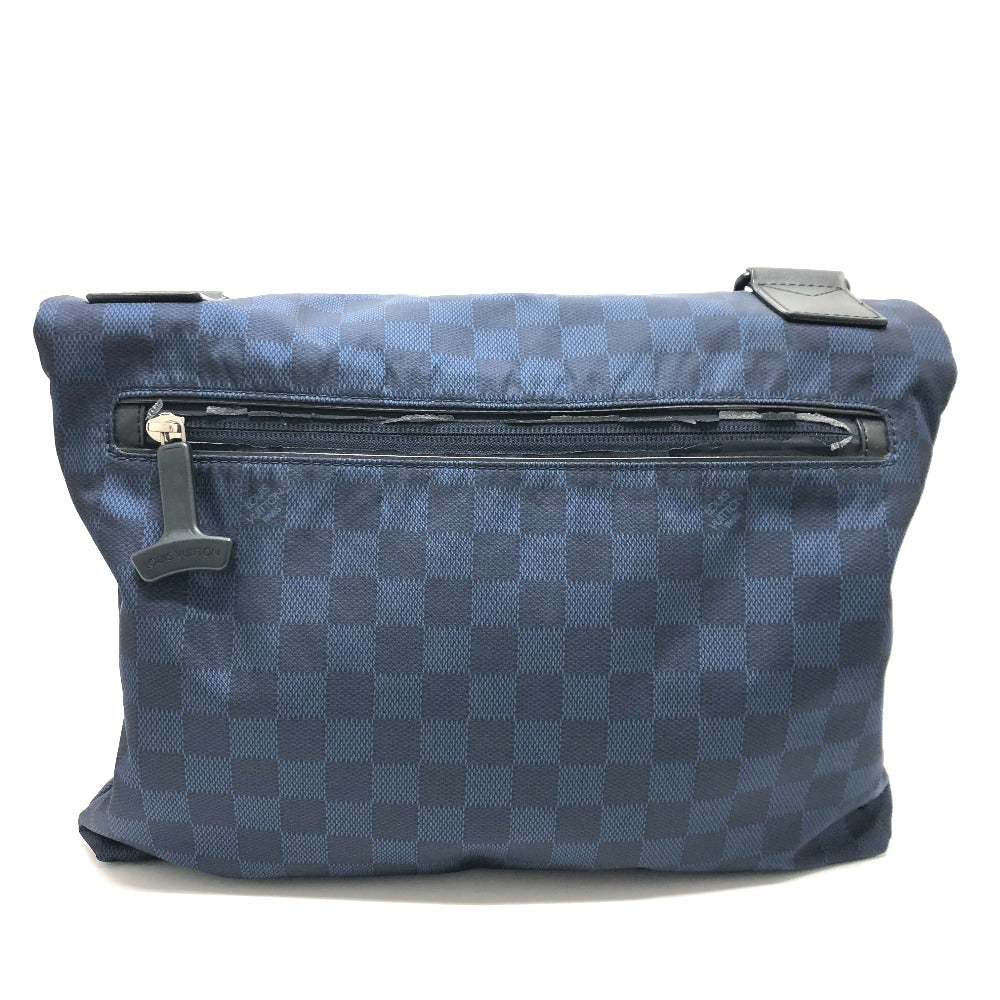 LOUIS VUITTON N41251 Damier Challenge Alizee Louis Vuitton Cup Shoulder Bag Nylon Men's Navy