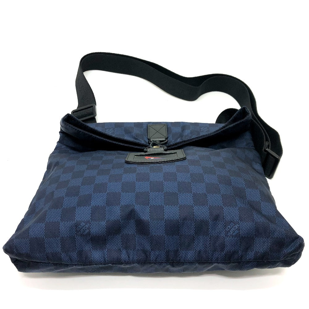LOUIS VUITTON N41251 Damier Challenge Alizee Louis Vuitton Cup Shoulder Bag Nylon Men's Navy