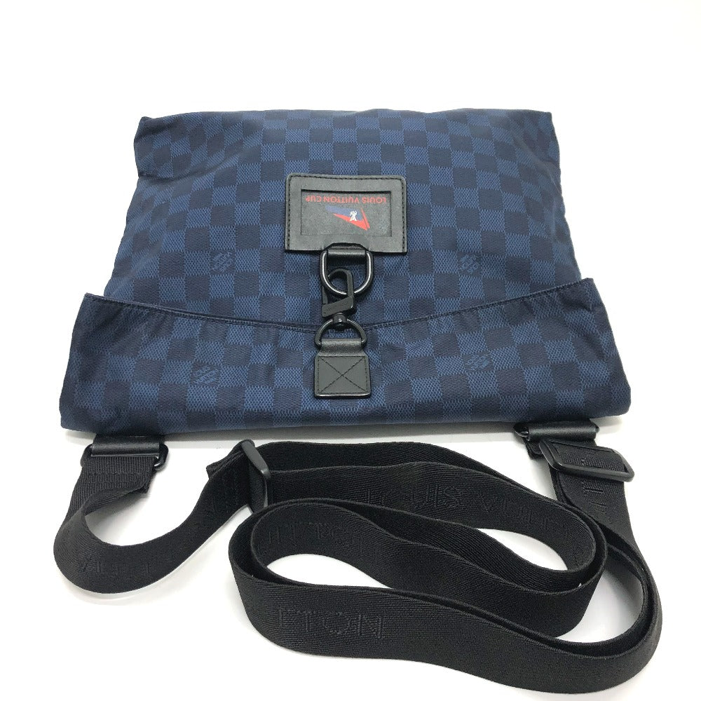 LOUIS VUITTON N41251 Damier Challenge Alizee Louis Vuitton Cup Shoulder Bag Nylon Men's Navy