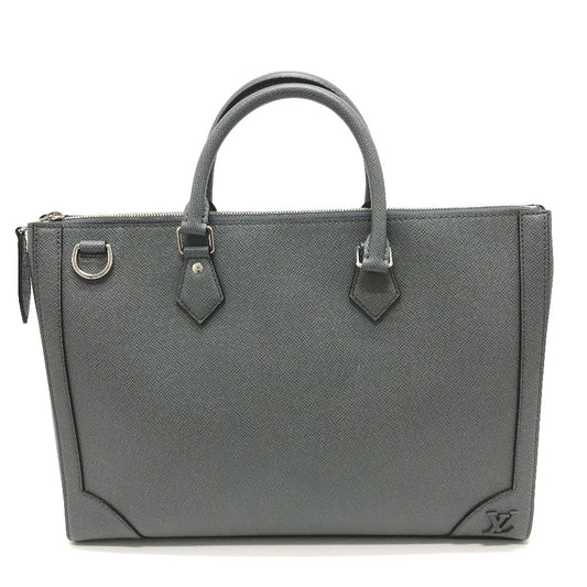 LOUIS VUITTON M30856 タイガ スリム ブリーフケース 2WAYバッグ カバン ショルダーバッグ ビジネスバッグ タイガレザー メンズ グラシ グレー