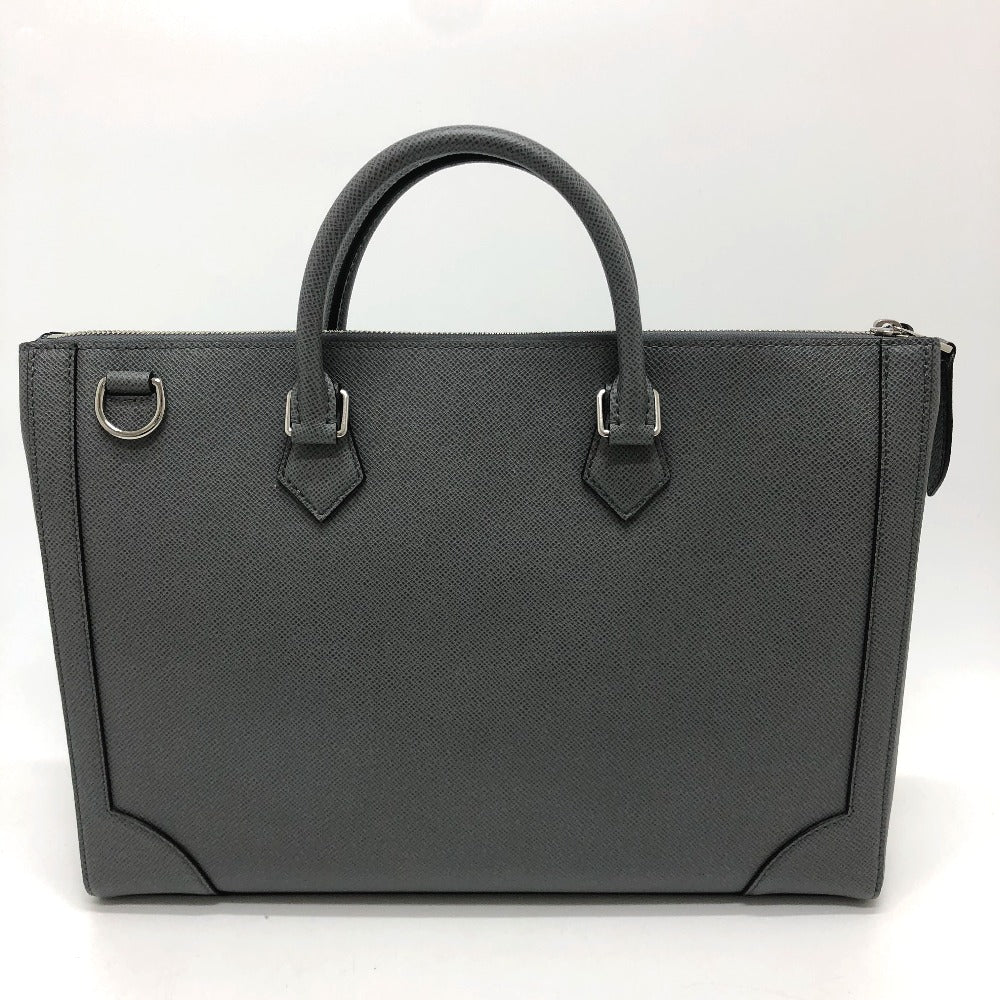 LOUIS VUITTON M30856 Taiga Slim Briefcase, 2-Way Bag, Shoulder Bag, Business Bag, Taiga Leather, Men's, Gracie Gray
