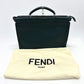 FENDI 7VA406 Selleria Monster Iconic Peekaboo Fit Business Bag, Leather, Unisex, Blue