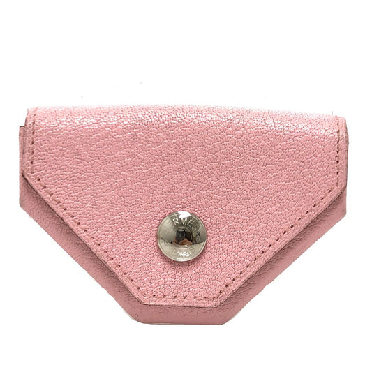 HERMES ルヴァンキャトル 小銭入れ コインケース シェーブル レディース ローズサクラ／キャラメル ピンク