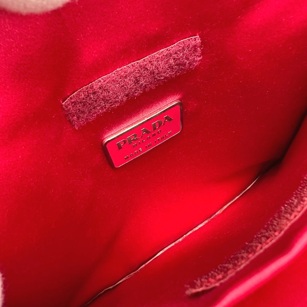PRADA B8212 ロゴプレート サイドロゴ カバン ショルダーバッグ トートバッグ レザー レディース ピンク - brandshop-reference