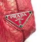 PRADA B8212 ロゴプレート サイドロゴ カバン ショルダーバッグ トートバッグ レザー レディース ピンク - brandshop-reference