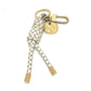 LOUIS VUITTON MP1623 Christopher Nemeth Key Ring Rope Charm Keychain GP Men's White