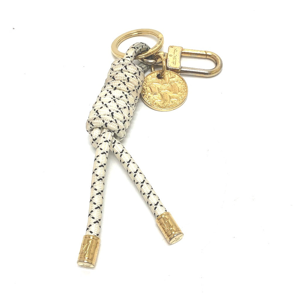 LOUIS VUITTON MP1623 Christopher Nemeth Key Ring Rope Charm Keychain GP Men's White