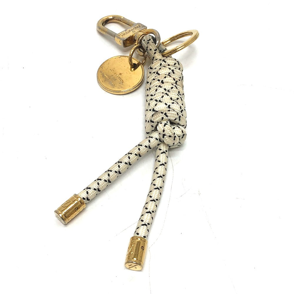 LOUIS VUITTON MP1623 Christopher Nemeth Key Ring Rope Charm Keychain GP Men's White