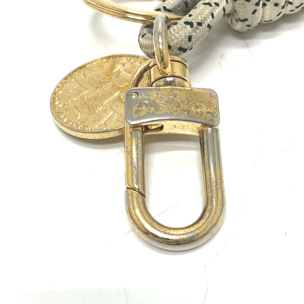 LOUIS VUITTON MP1623 Christopher Nemeth Key Ring Rope Charm Keychain GP Men's White