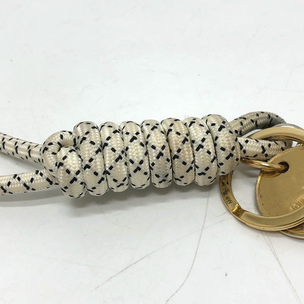 LOUIS VUITTON MP1623 Christopher Nemeth Key Ring Rope Charm Keychain GP Men's White