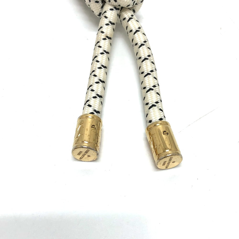 LOUIS VUITTON MP1623 Christopher Nemeth Key Ring Rope Charm Keychain GP Men's White