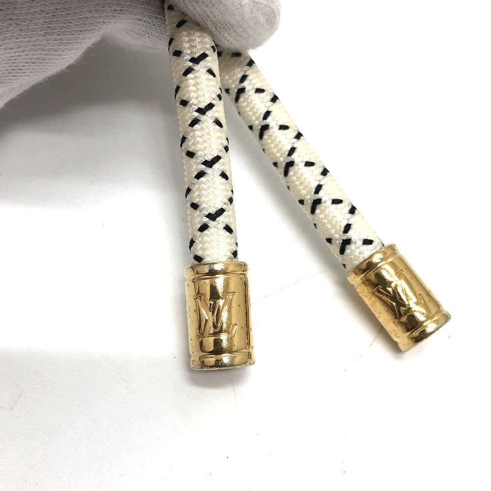 LOUIS VUITTON MP1623 Christopher Nemeth Key Ring Rope Charm Keychain GP Men's White