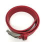 LOUIS VUITTON M9122 Damier Infini Santur Stamp Fashion Accessory Pants Belt in Damier Infini Leather, Women's, Red