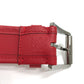 LOUIS VUITTON M9122 Damier Infini Santur Stamp Fashion Accessory Pants Belt in Damier Infini Leather, Women's, Red