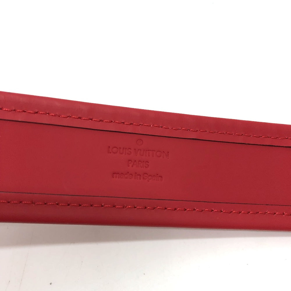LOUIS VUITTON M9122 Damier Infini Santur Stamp Fashion Accessory Pants Belt in Damier Infini Leather, Women's, Red